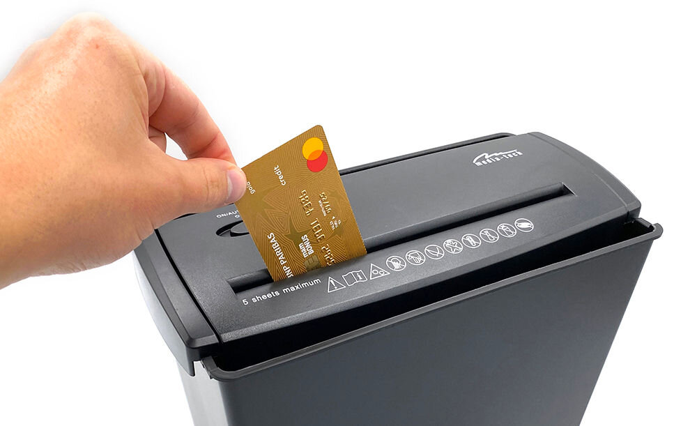 Niszczarka MEDIA-TECH MT215 folie płyty karty do 5 kartek