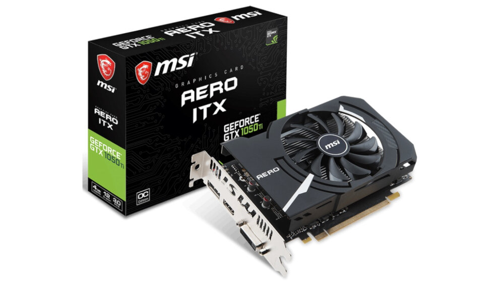 Karta graficzna MSI GeForce GTX 1050 Ti Aero ITX 4G OCV1 - ogolny