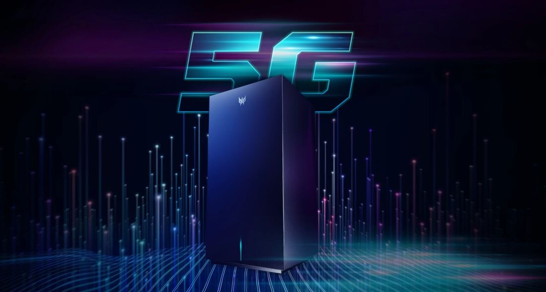 Router ACER Predator Connect X7S 5G CPE 2.4 / 5 / 6 Ghz (TriBand), Wi-Fi Mesh, Gniazdo SIM.
