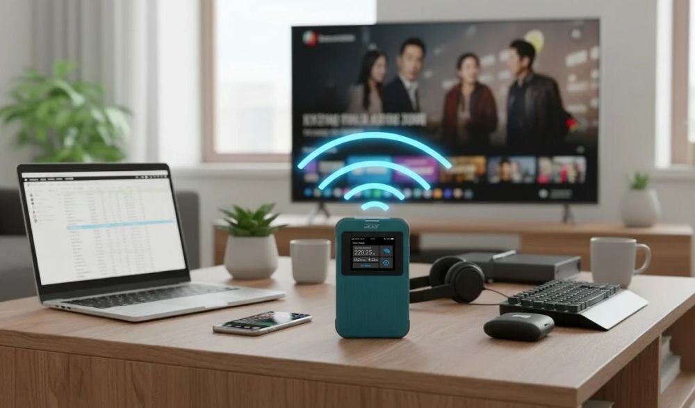 Router ACER Predator Connect X7S 5G CPE 2.4 / 5 / 6 Ghz (TriBand), Wi-Fi Mesh, Gniazdo SIM.