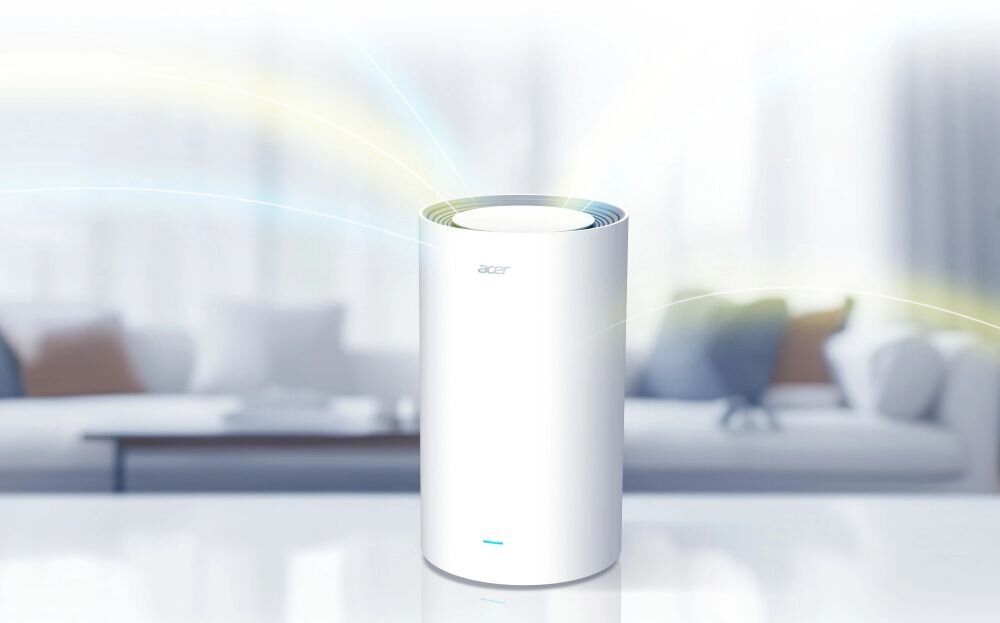 Router ACER Ovia T520 2.4 / 5 / 6 GHz (TriBand), Wi-Fi Mesh.