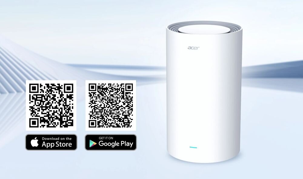 Router ACER Ovia T520 2.4 / 5 / 6 GHz (TriBand), Wi-Fi Mesh.