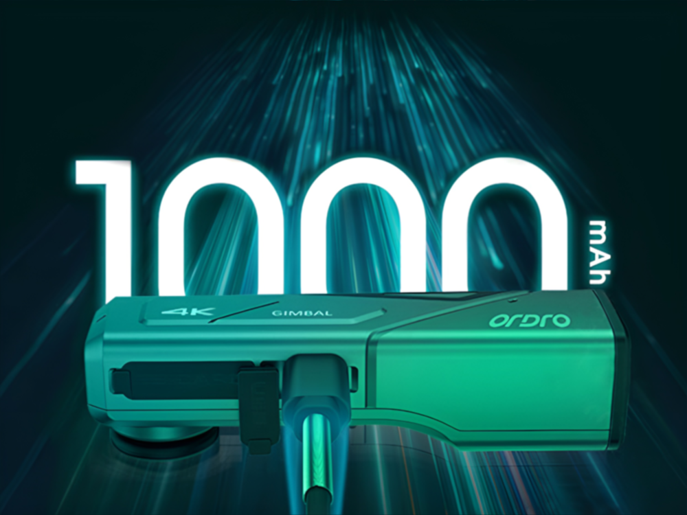 Kamera sportowa ORDRO EP7 FPV, kamera podłączona do ładowania z grafiką 1000 mAh, akumulator, dłuższe nagrywanie, Wi-Fi