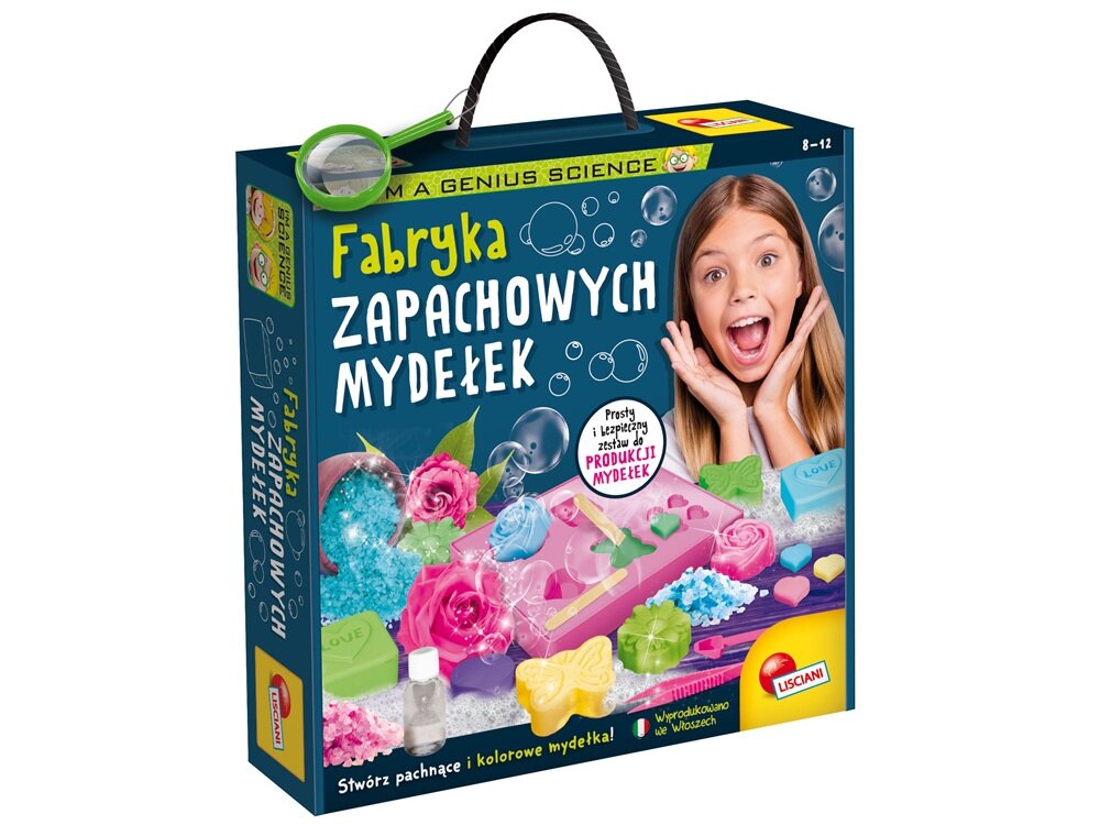 Zestaw kreatywny LISCIANI I-m a Genius Laboratorium naukowe Fabryka mydełek 304-PL67152 kv początek opisu