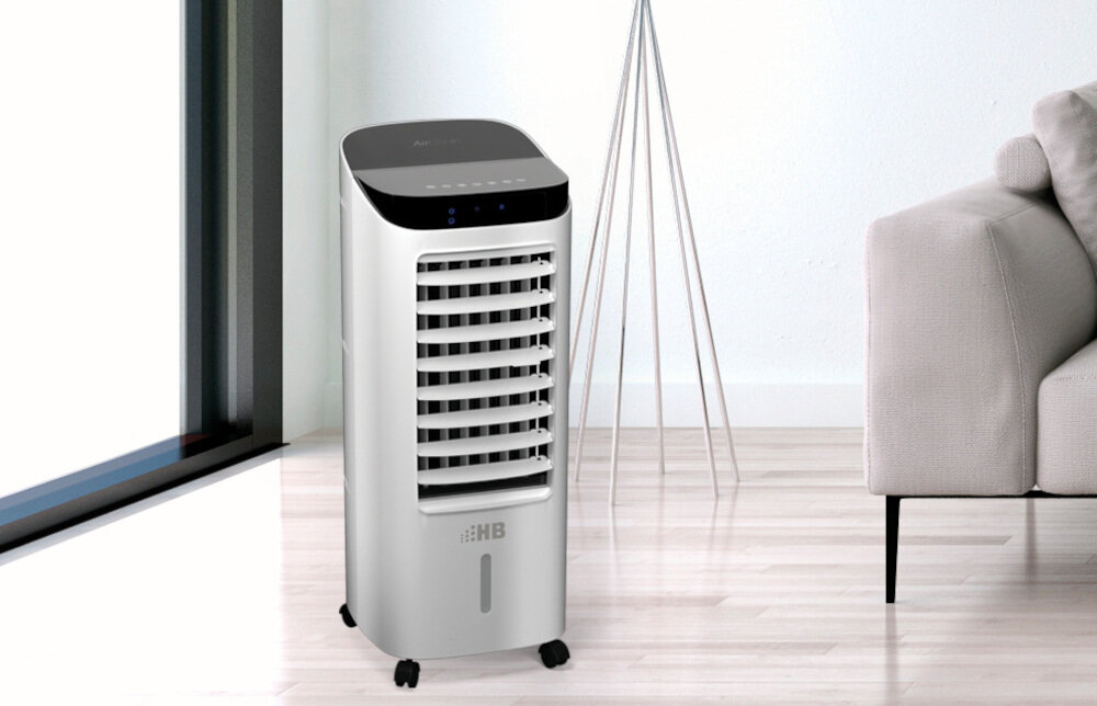Klimator HB AC0078DWRC zdjęcie lifestyle Wygoda na co dzień Poziom hałasu wynosi 64,3 dB