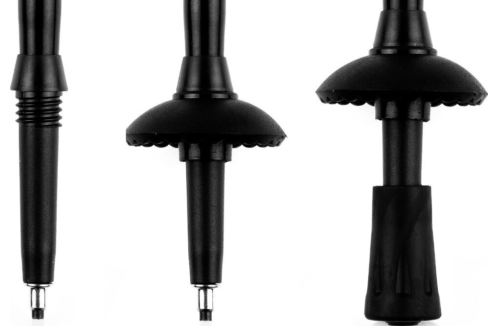 Kijki trekkingowe SPOKEY (105 - 135 cm) Ekvilibro gumowe koncowki groty widiowe aluminium