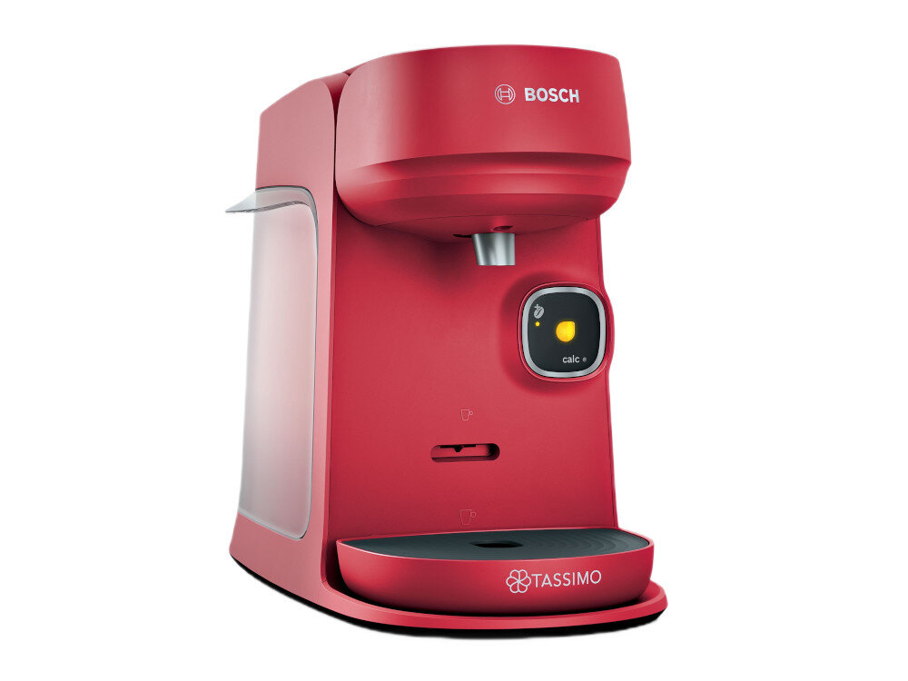 Ekspres BOSCH Tassimo Harmony Plus TAS173B automatycznie rozpoznaje kapsułki i rodzaj napoju Czerwony