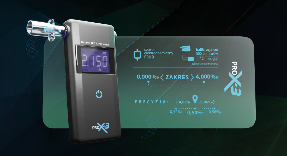 Alkomat ALCOFIND Pro X 3 Dokładny pomiar precyzja sensor elektrochemiczny
