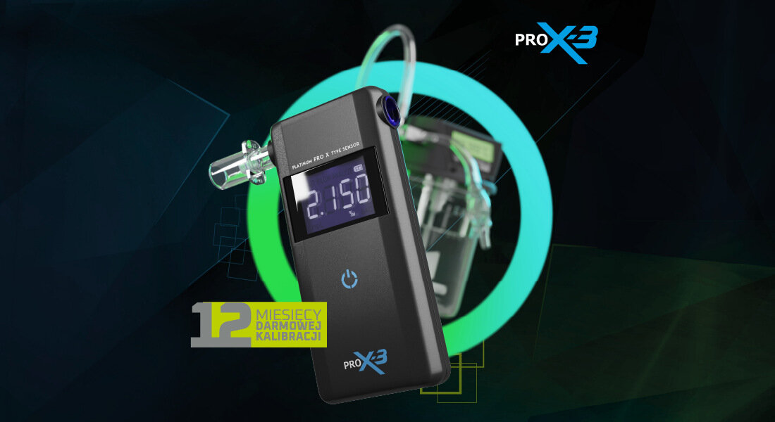 Alkomat ALCOFIND Pro X 3 zakres pomiar promile zastosowanie platyna darmowa kalibracja