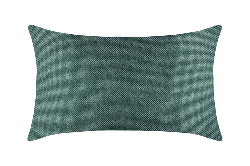 Poduszka dekoracyjna w kolorze zielonym, wykonana z poliestru, o wymiarach 50 x 30 cm.