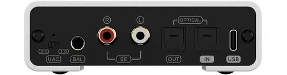 TOPPING DX1 II wzmacniacz słuchawkowy DAC AMP Topping Tune Home Web wymiary 100 x 32 x 100 mm, urządzenie na białym tle