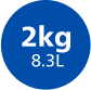 7 porcji pojemność 8,3l