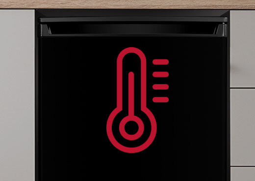 Zbliżenie na drzwi lodówki  MPM-114-CJ-37 z symbolem termostatu.