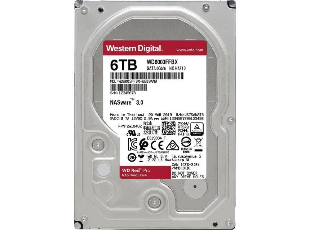 Dysk WD Red Pro 6TB 3.5 SATA III HDD kompatybilność testy