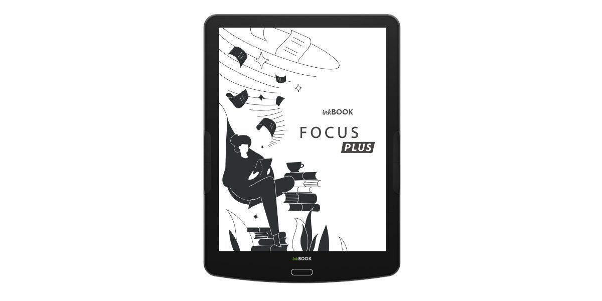 INKBOOK Focus Plus na białym tle.
