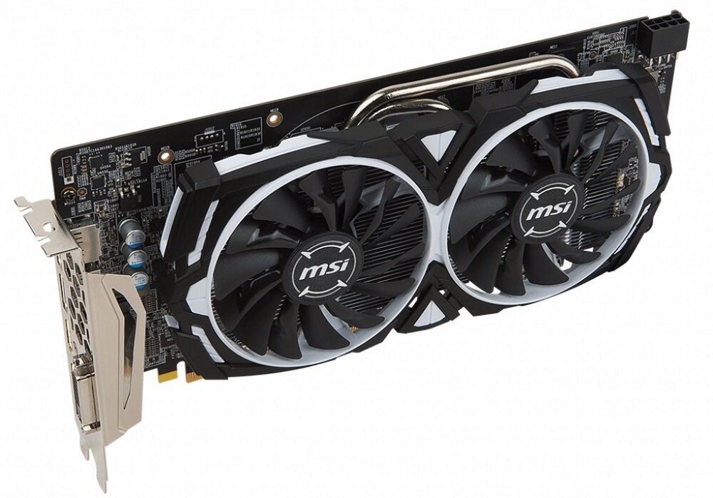 Karta graficzna MSI Radeon RX 580 ARMOR 8GB OC - wysoka wydajność podkręcony procesor graficzny polaris 20XTX 8Gb GDDR5 1366 MHz GCN 4.0