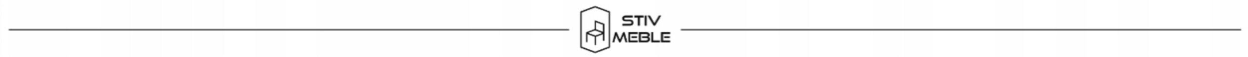 Logo STIV MEBLE z prostym symbolem graficznym po lewej stronie i nazwą firmy po prawej.