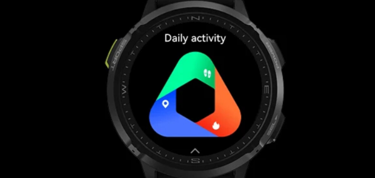 HiFuture Mix 3 z ekranem „Daily activity” i kolorowym pierścieniem aktywności.
