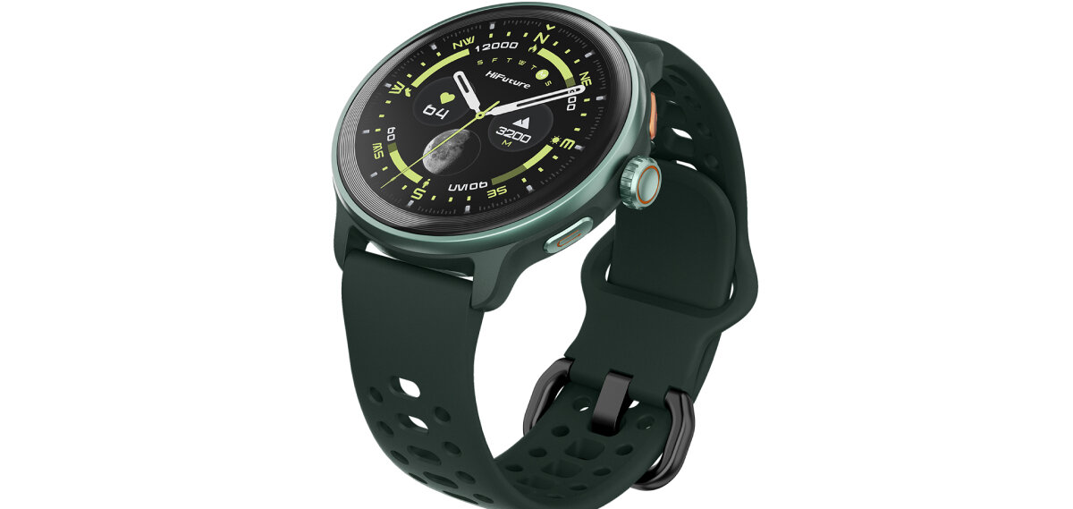 Smartwatch HiFuture na białym tle.