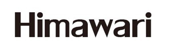 Logo z napisem \'Himawari\' w czarnym kolorze na białym tle.