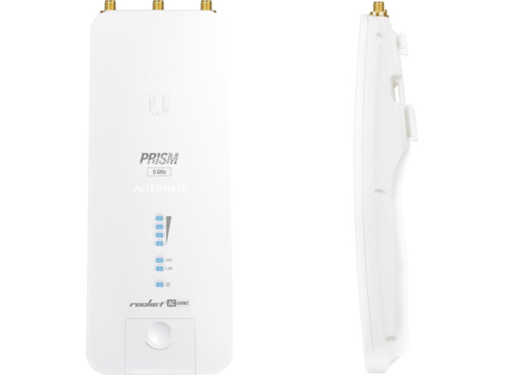 Punkt dostępu UBIQUITI Rocket Prism 5AC Widok urządzenia od przodu i z boku
