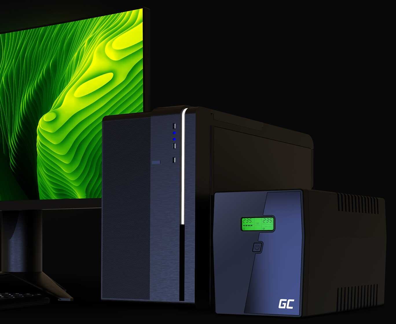 Zasilacz UPS GREEN CELL Micropower - Działanie 