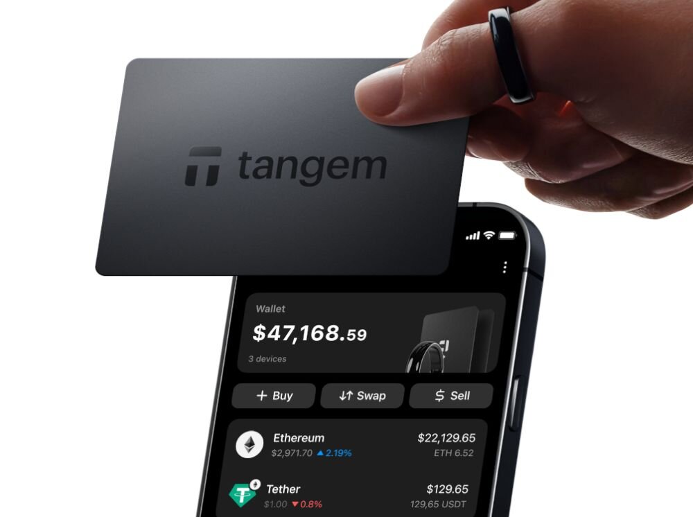 TANGEM Ring (rozmiar 9) + 2 karty.