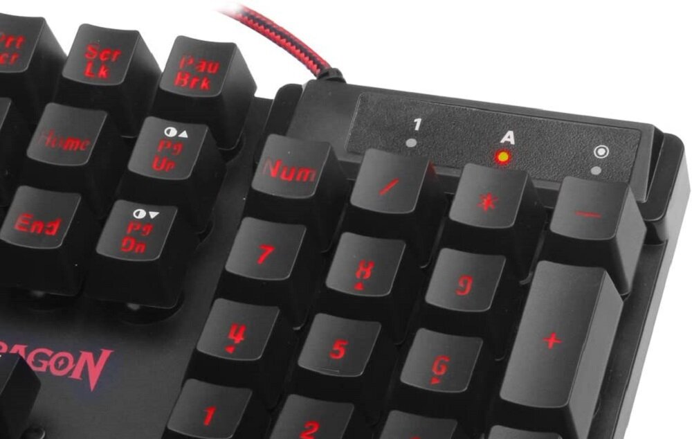 Klawiatura REDRAGON Yaksa K505 - kolory podswietlenia