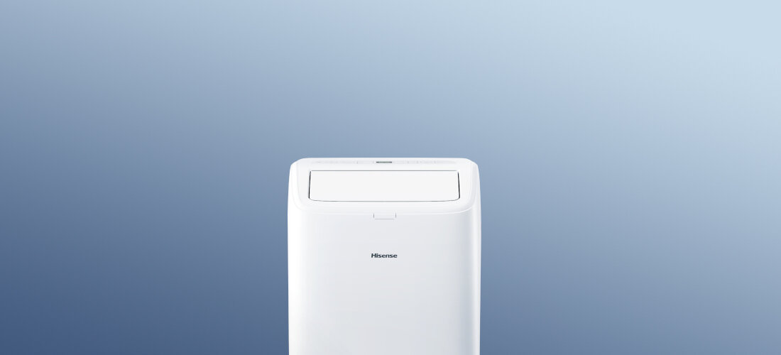 Klimatyzator przenośny HISENSE APC09QC zdjęcie lifestyle Antybakteryjne lamele Timer 24 h wymiary waga