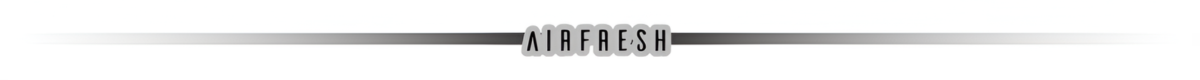 Obraz przedstawia logo z napisem \'AIRFRESH\' na tle gradientu przechodzącego od białego do szarego.