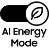 Ikona przedstawia symbol liścia oraz napis \'AI Energy Mode\'.