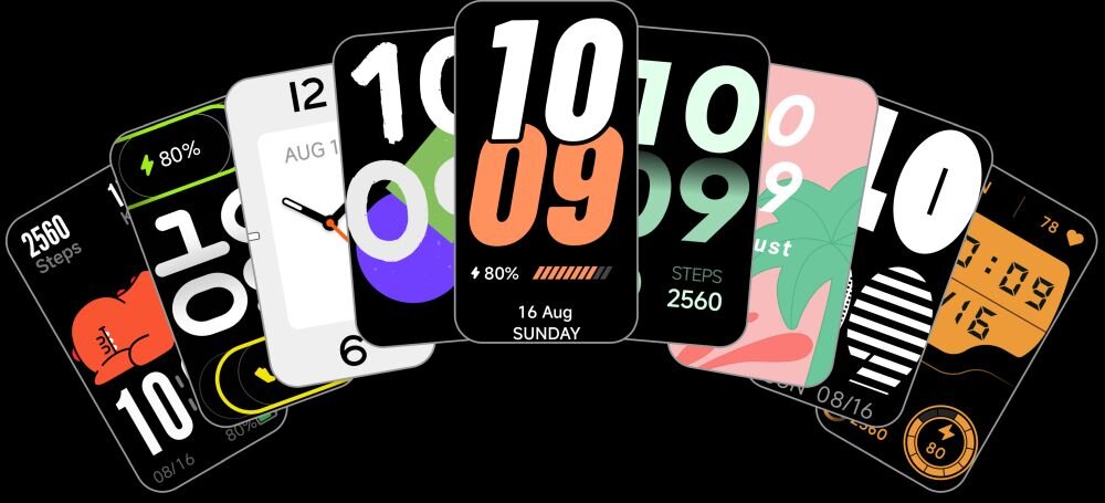 Xiaomi Smart Band 11 Active ponad 100 tarcz sterowanie muzyką pogoda przypomnienia