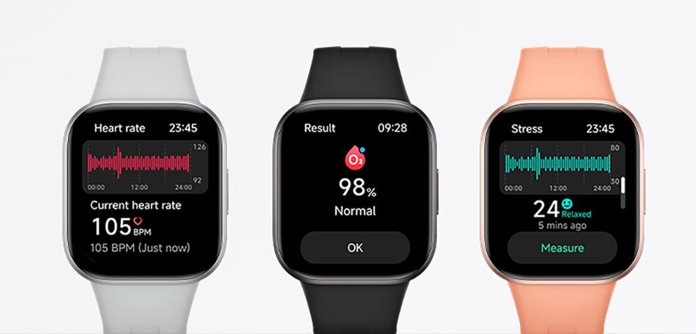 XIAOMI Redmi Watch 6 Active pomiar tętna SpO2 analiza snu monitoring zdrowia