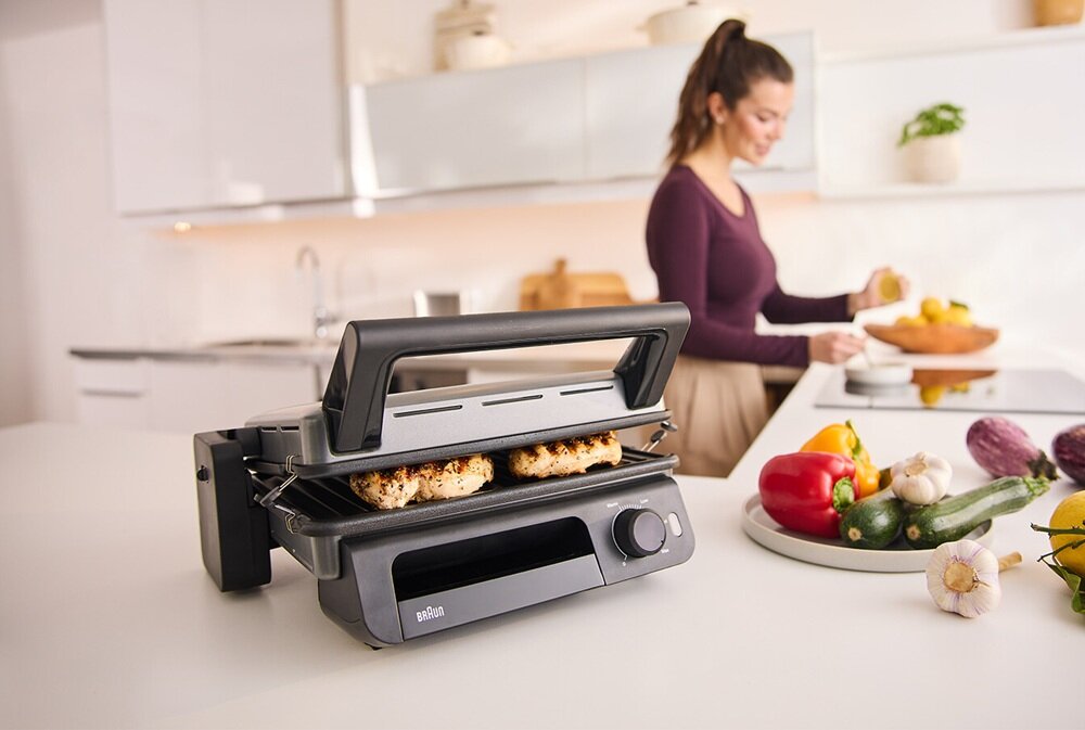 Grill elektryczny BRAUN MultiGrill 5 CG5010IGY Czarny kv początek opisu