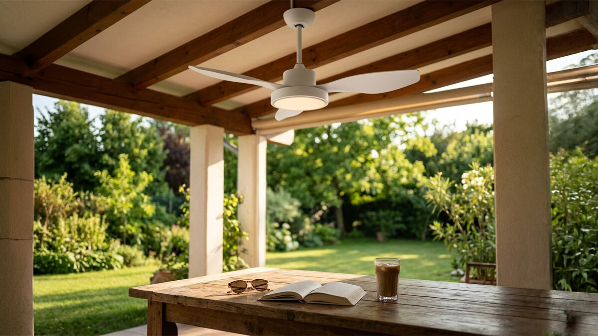 Wentylator EXTRALINK Aero Breeze 47 Smart WiFi zdjęcie lifestyle Cichy silnik DC poziom hałasu