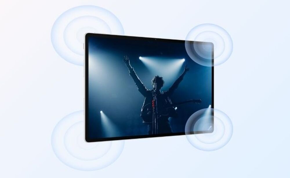 HUAWEI MatePad Air 12 sześć głośników HUAWEI Sound przestrzenny dźwięk filmy muzyka gry