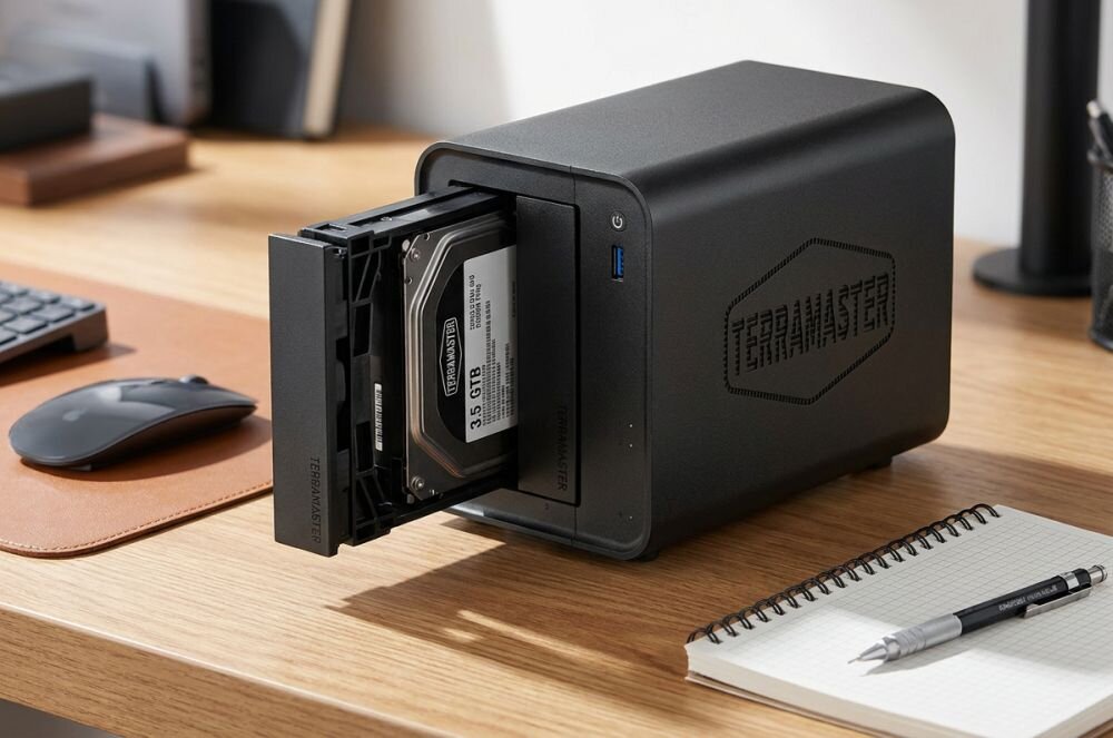 Serwer plików NAS TERRAMASTER F2-425 4GB RAM.