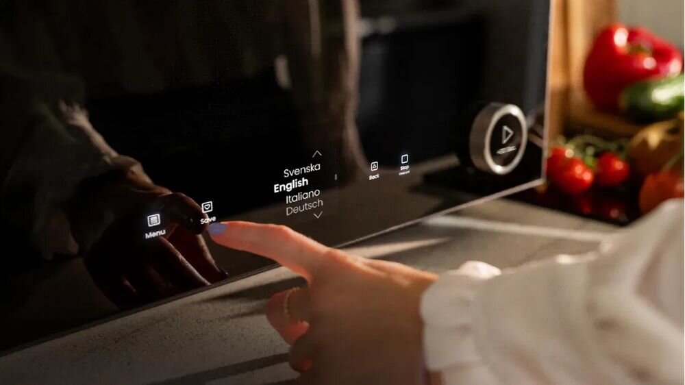 HISENSE H28SO1 - urządzenie stojące na blacie z różnymi potrawami