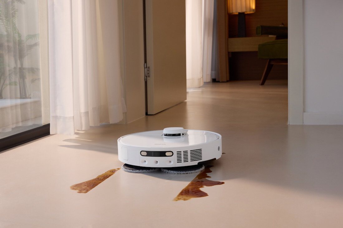 Robot sprzątający MOVA P10 Pro Ultra Siła ssania moc z piaskiem, sierścią i okruchami regulacja parametry dopasowanie rodzaj podłogi