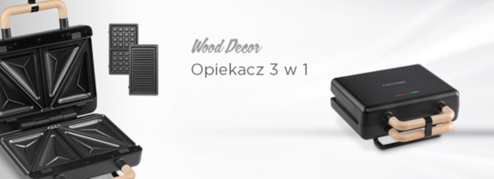 Opiekacz CONCEPT 3w1 SV3091 Czarny zdjęcie lifestyle Możliwości w kuchni