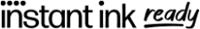 Logo z napisem \'instant ink ready\'.