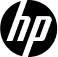 Czarne logo z literami \'hp\' na białym tle, przedstawiające markę producenta.
