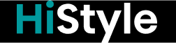 Logo z napisem \'HiStyle\' na czarnym tle, gdzie \'Hi\' jest w kolorze turkusowym, a \'Style\' w kolorze białym.