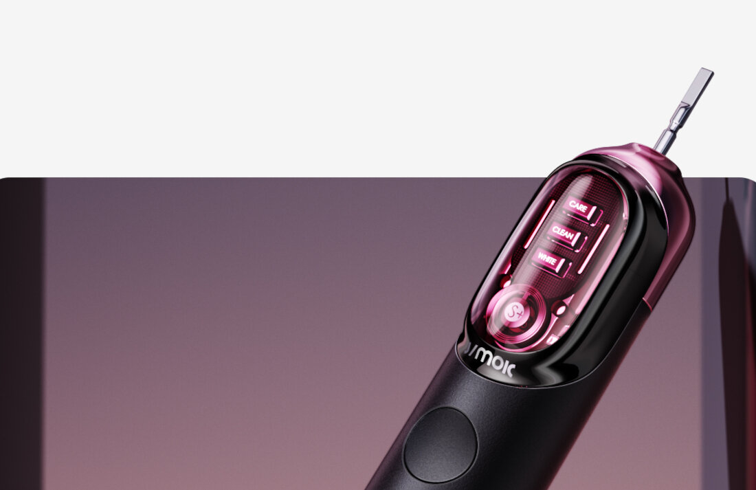 Szczoteczka soniczna JIMOK J7 Pro Różowe Złoto zdjęcie lifestyle Do 180 dni bez ładowania Długi czas działania