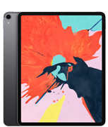 Na obrazie widoczny jest tablet z dużym ekranem, na którym wyświetlany jest kolorowy wzór przypominający abstrakcyjną grafikę. Obudowa tabletu jest w ciemnym kolorze, a w rogu znajduje się aparat.