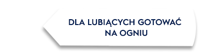 Obraz przedstawia biały prostokąt z czarnym napisem: \'DLA LUBIĄCYCH GOTOWAĆ NA OGNIU\'.