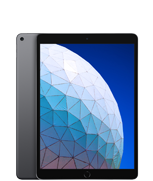 Tablet z dużym ekranem, na którym widoczna jest abstrakcyjna grafika przypominająca kulę z geometrycznym wzorem. Obudowa urządzenia jest w ciemnym kolorze.