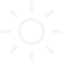 Ikona przedstawia biały symbol słońca na czarnym tle, sugerujący funkcję regulacji jasności ekranu.
