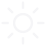 Ikona przedstawia biały symbol słońca na czarnym tle, sugerujący funkcję regulacji jasności.