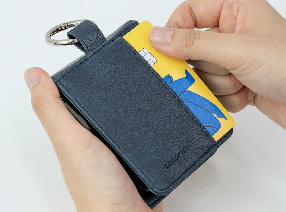 Etui Mercury Basic Diary z powierzchnią ze skóry PU, kieszenią na kartę i magnetycznym zapięciem
